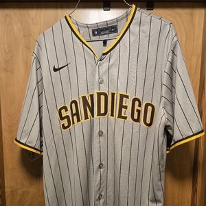 San Diego Padres Manny Machado #13 Jersey Alternate Tan Mens Size L